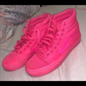 Neon pink vans